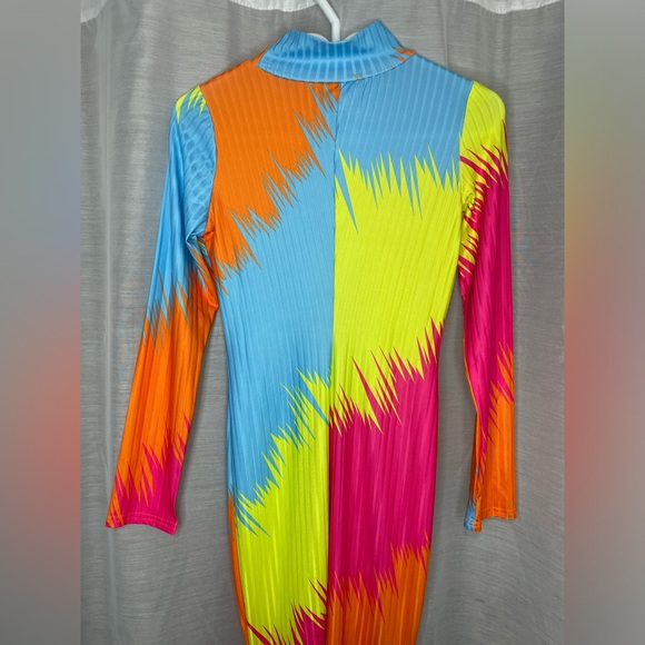 💖 Multicolour Bodycon Dress✨ Size (S) - Picture 8 of 9